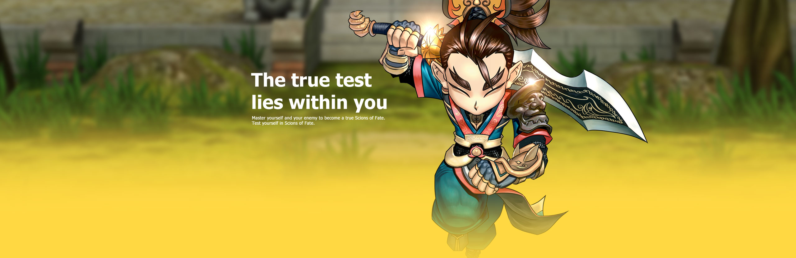The true test lies within you master yourself and your enemy to become a true hero.test yourself in hero plus